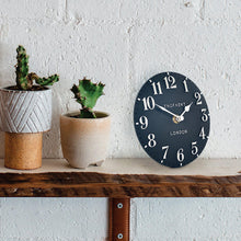 Load image into Gallery viewer, Thomas Kent Arabic 6&quot; Ink Mantel Clock
