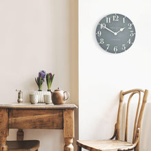 Load image into Gallery viewer, Thomas Kent 12&quot; Arabic Flax Blue Wall Clock
