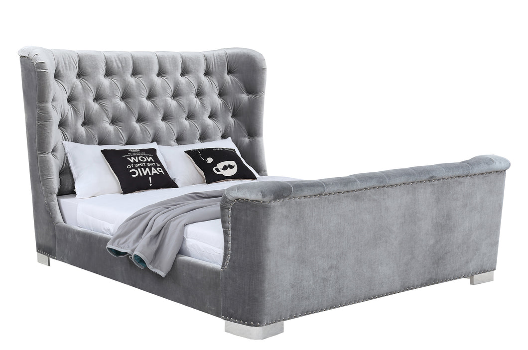 Berkeley Bed - Pewter