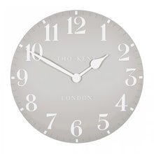 Load image into Gallery viewer, Thomas Kent 20&quot; Arabic Dove Grey Wall Clock
