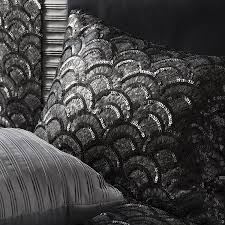 Deco Charcoal Sparkle Cushion
