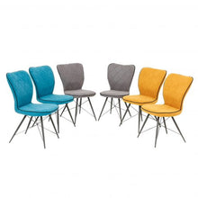 Load image into Gallery viewer, Gemini Grey X Frame Dining Chairs
