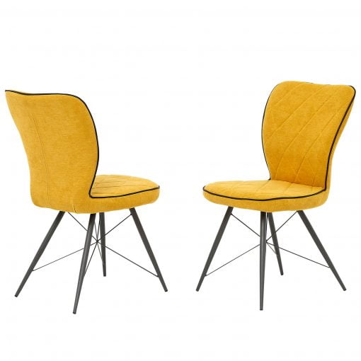 Gemini Gold X Frame Dining Chairs