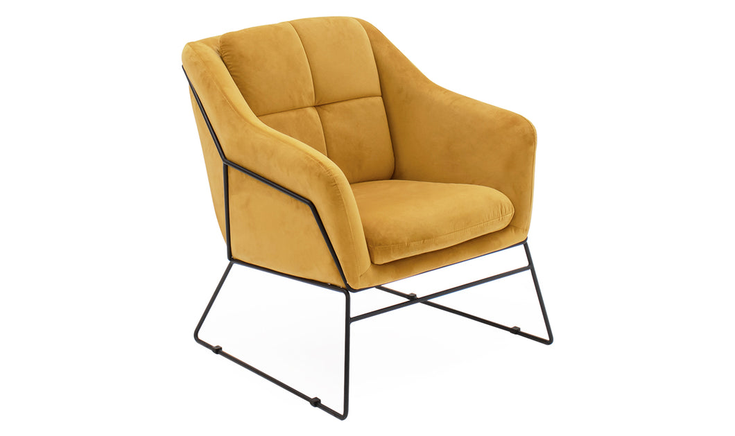 Karter Accent Chair - Mustard