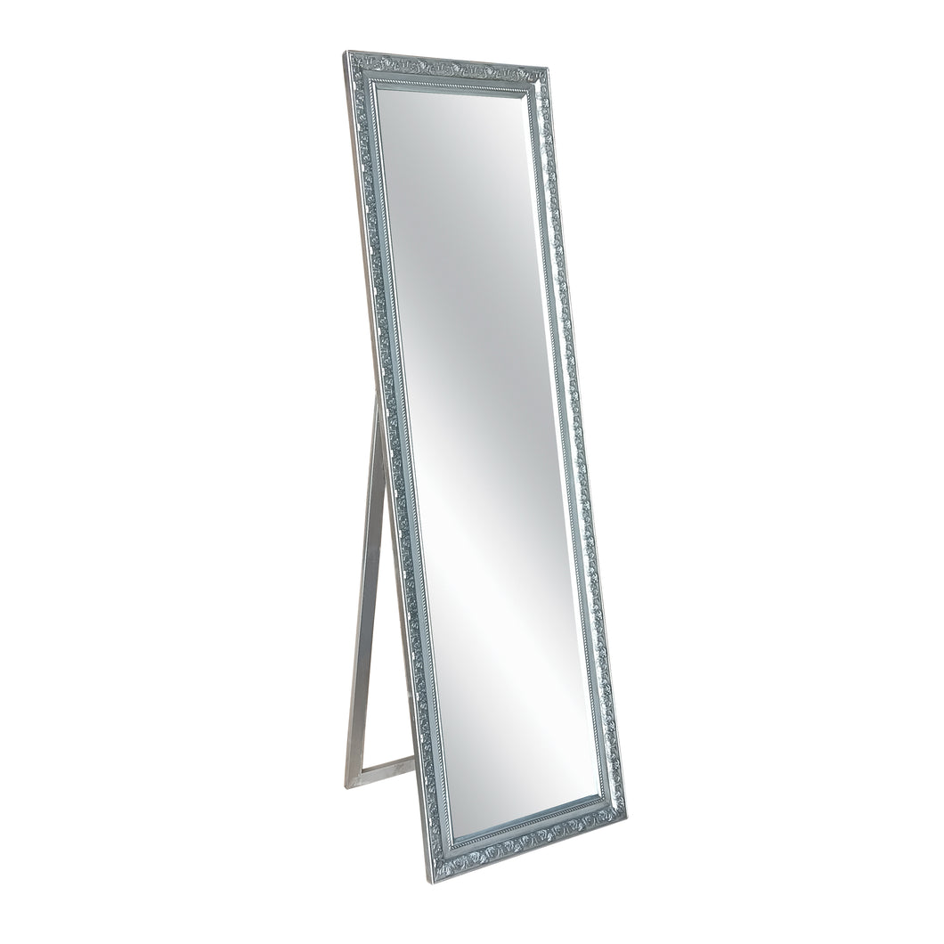 Elizabeth Floorstanding Silver Mirror
