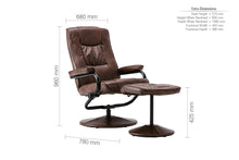 Load image into Gallery viewer, Swivel Chair &amp; Footstool

