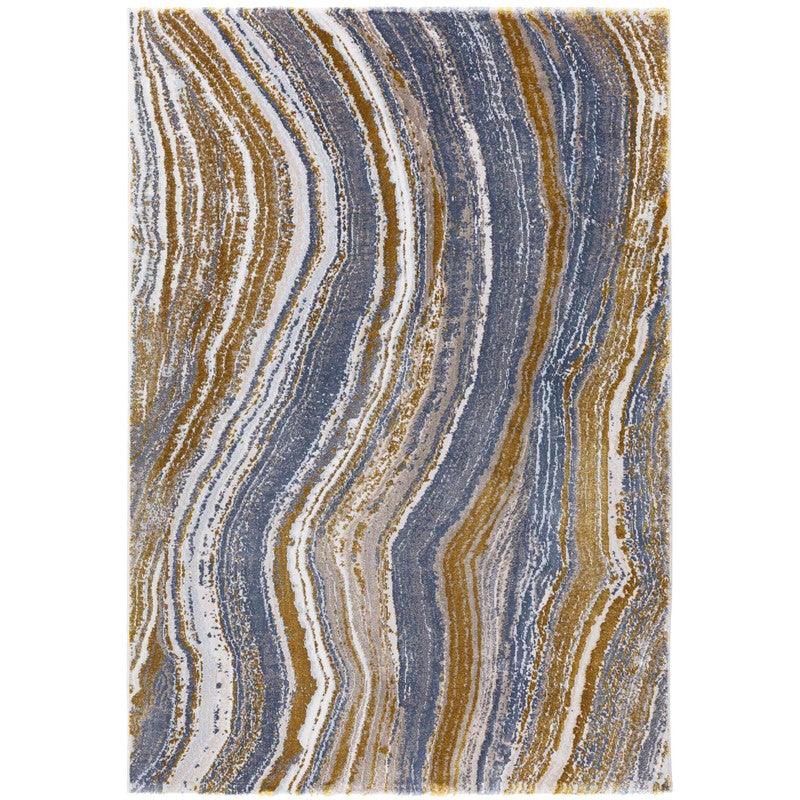 Maya Rug in Blue/Green/Grey