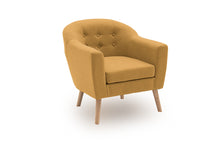 Load image into Gallery viewer, Mustard Tub Chair
