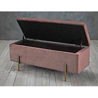 Load image into Gallery viewer, Velvet Storage Ottoman
