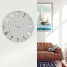 Load image into Gallery viewer, Thomas Kent Mulberry 12&quot; Silver Cloud Wall Clock
