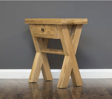Load image into Gallery viewer, Oak X Telephone Table
