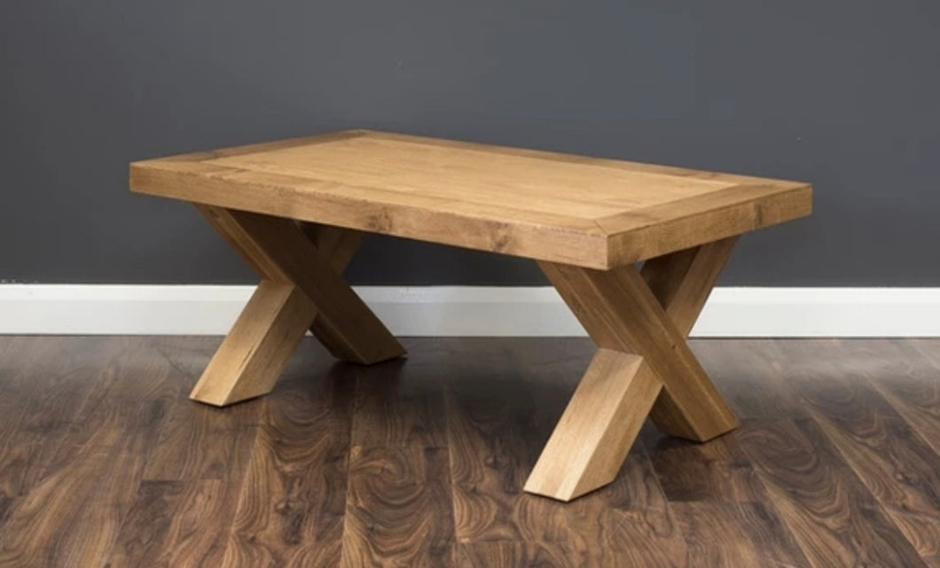 Oak X Coffee Table