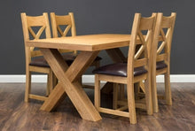Load image into Gallery viewer, Oak X Padded Dining Seat
