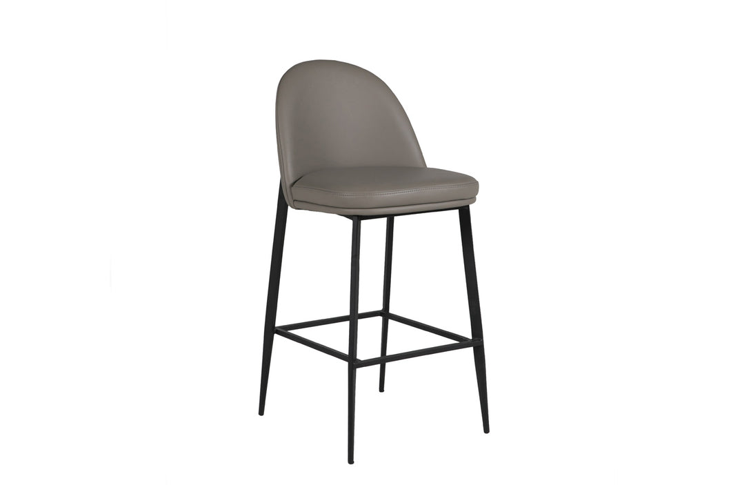 Victoria Bar Stool - Grey Leather