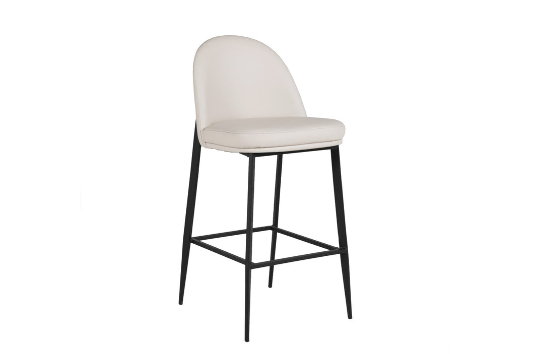 Victoria Bar Stool - Taupe Cream Leather