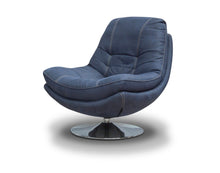 Load image into Gallery viewer, Aztec Denim Swivel Chair
