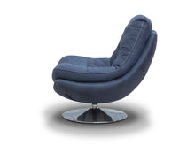 Load image into Gallery viewer, Aztec Denim Swivel Chair

