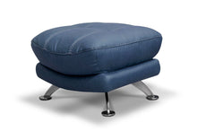 Load image into Gallery viewer, Aztec Denim Footstool

