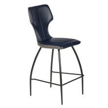 Load image into Gallery viewer, Florence Blue/Grey Bar Stool
