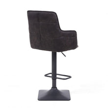 Load image into Gallery viewer, Omega Suede Effect Light Grey Bar Stool
