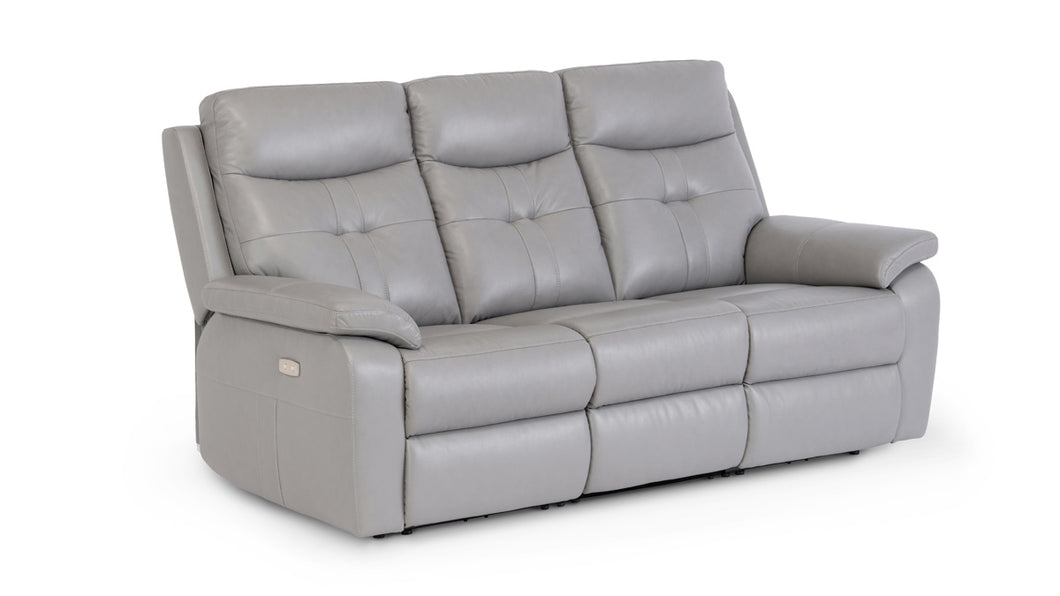 Solas Grey Electric 3 Seat Recliner